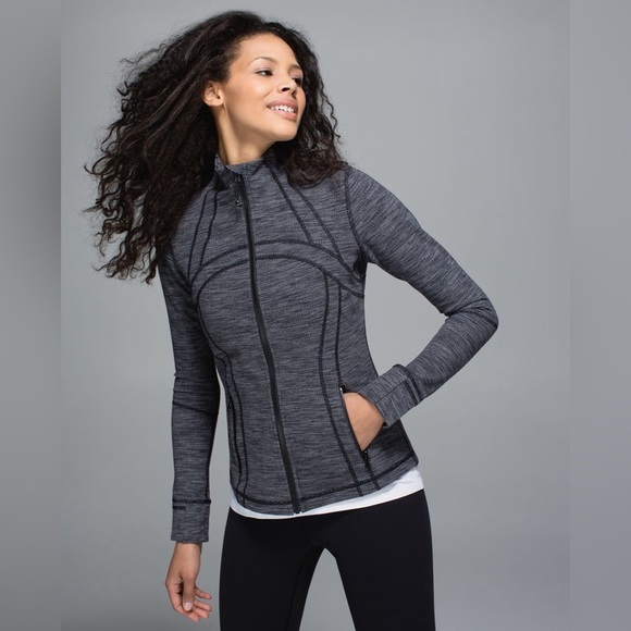 lululemon athletica Jackets & Blazers - Lululemon - Define Jacket Diamond Jacquard Space Dye Black Slate in Size 8
